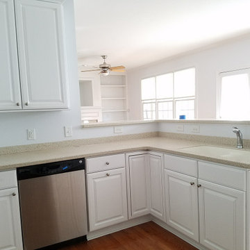 Garret Farms Kitchen cabinets refinishing project.