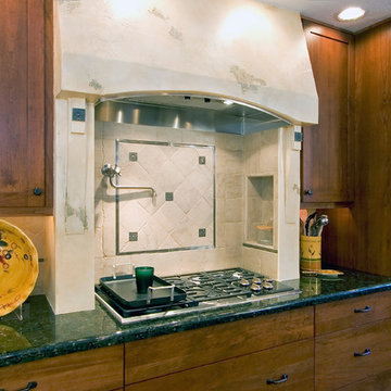 Gas Range, Stucco Vent Cover and Sub-Zero