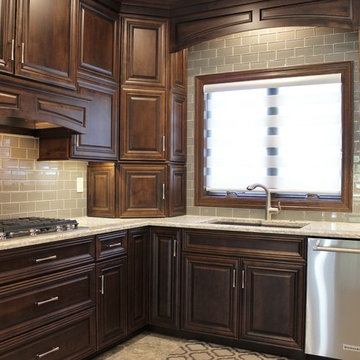 Geneseo, IL- Rich Mocha Stained Cabinets and Cambria Berwyn Quartz Kitchen