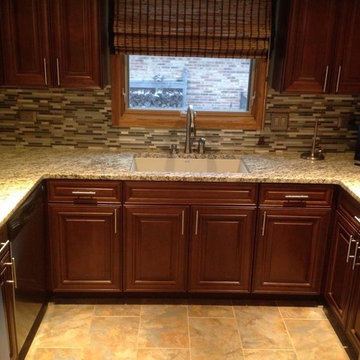 Giallo Ornamental Light Granite With An Oval Island!!
