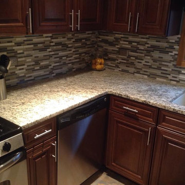 Giallo Ornamental Light Granite With An Oval Island!!