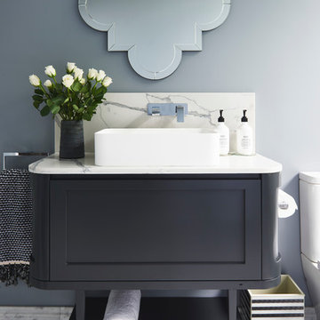Glamour Guest Bathroom by Lynne Bradley Interiors