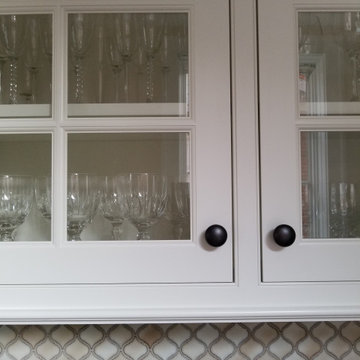 Glass Fronted Cabinets in Wash Park Bungalow