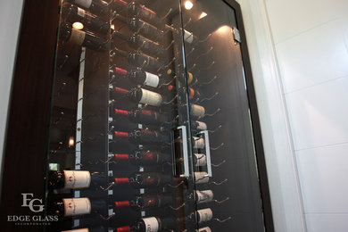 Inspiration for a modern wine cellar remodel in Calgary