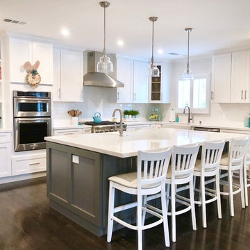 Complete Kitchen Remodel and Addition to an Existing Home; Flooring, Island, Cab