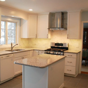 Glenview Kitchen Remodel - From Brown and Dull to Bright and White