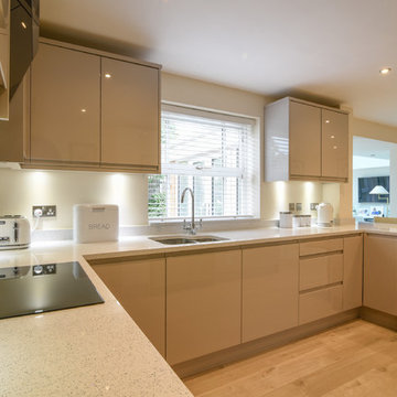 Gloss Cashmere second nature kitchen with Silestone worktops