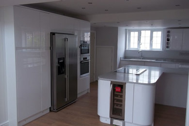 Contemporary kitchen in Essex.