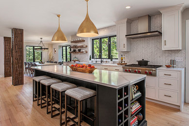 Eclectic kitchen photo in Detroit