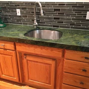 Golden Lightning Granite Kitchen