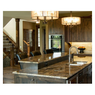 Golden Thunder Granite Island - Kitchen - Minneapolis - by Capital ...