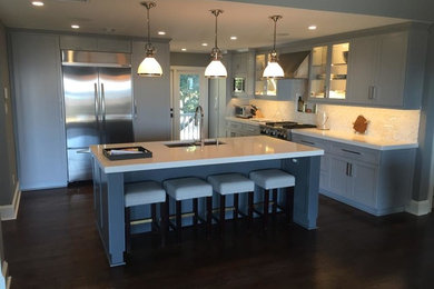 Example of a beach style kitchen design in Wilmington