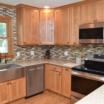Goodland, IN. Haas Signature Collection Oak Honey Kitchen.