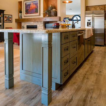 .Goodyear Rustic Kitchen, Great Room and Office Remodel
