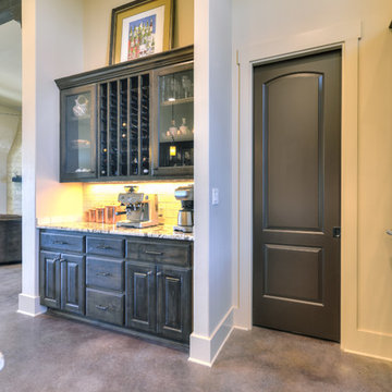 Gorgeous butler's pantry with wine rack