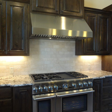Gorgeous Chef's Stove with Stainless vent hood