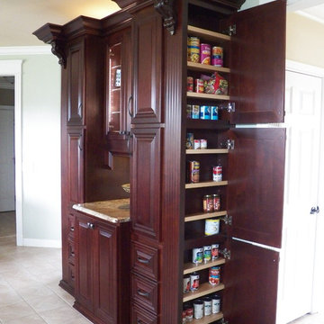 Gorgeous custom maple pantry with function and storage galore in Liberty Twp.