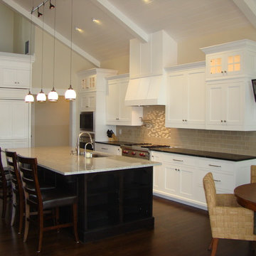Gorgeous Traditional Kitchen + Vaulted Ceilings