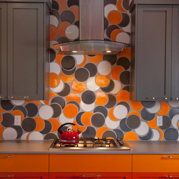 Gradient of Orange Kitchen