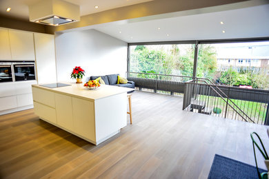 This is an example of a modern kitchen in London.