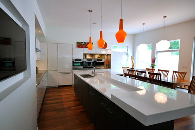 This is an example of a contemporary kitchen in Grand Rapids.