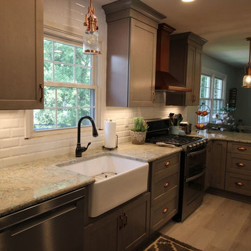 Gray and Copper Kitchen Remodel