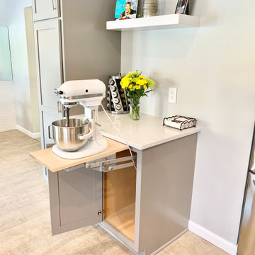 Gray and White Cabinet Kitchen Remodel in Moline