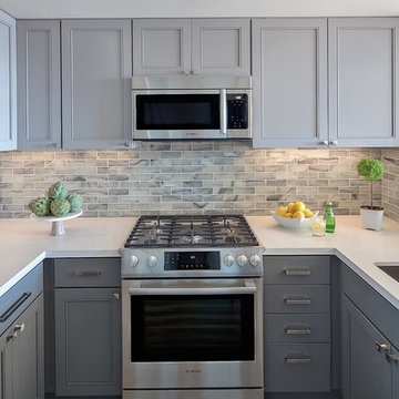 Gray Compact Kitchen | Kimball Starr