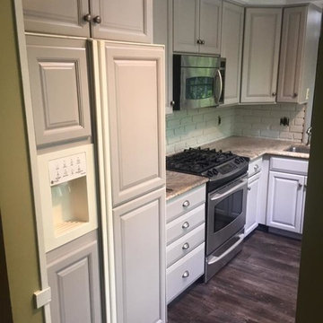 Gray Kitchen Cabinet Refinishing