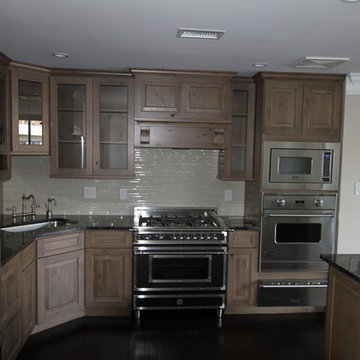 Gray Knotty Alder cabinets - Kitchen