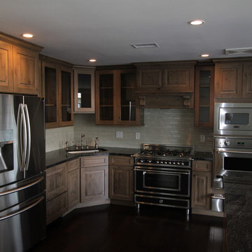 Gray Knotty Alder cabinets - Kitchen