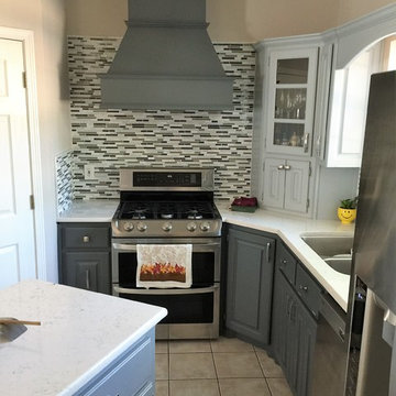 Gray Monochromatic Kitchen Remodel