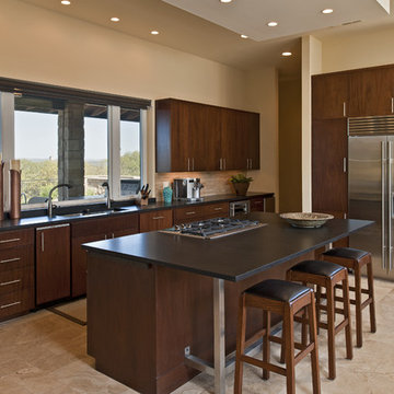 Great Contemporary Kitchens black leather granite