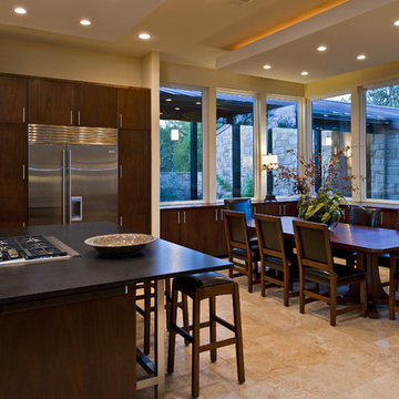 Great Contemporary Kitchens large windows