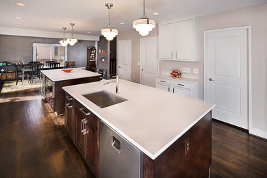 Example of a mid-sized trendy kitchen design in DC Metro