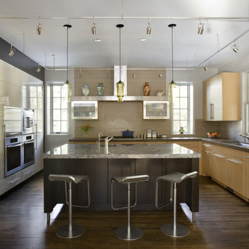 Green Gambrel Kitchen