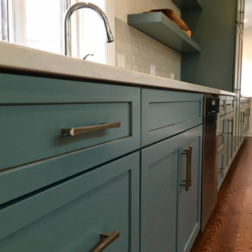 Green Kitchen! Cabinetry details.