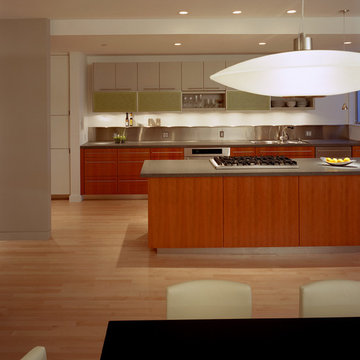 Green Street - Dining with Kitchen Beyond