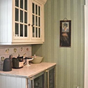 Green Striped Kitchen