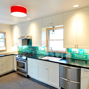 Marmoleum White Kitchen Floor | Houzz