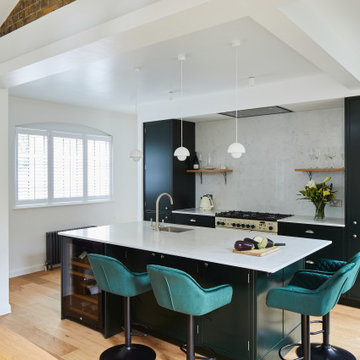 Greenwich Obsidian green.