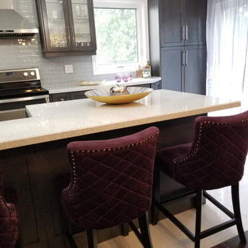 Grey & Purple Kitchen
