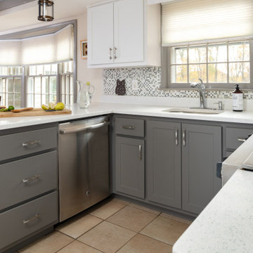 Grey & White Kitchen Remodel