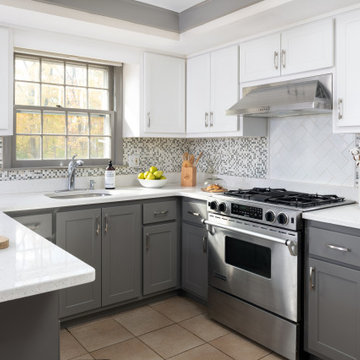 Grey & White Kitchen Remodel