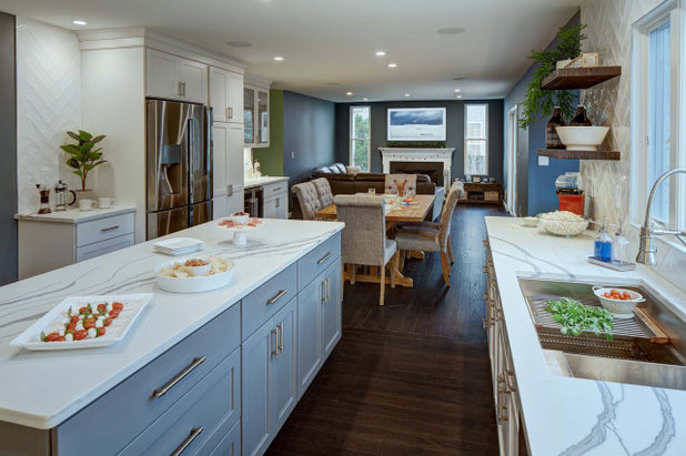 Transitional Kitchen by Tracey Stephens Interior Design Inc