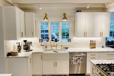 Eclectic kitchen photo in Seattle