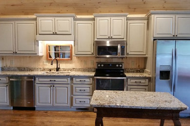 Example of a small kitchen design in Atlanta