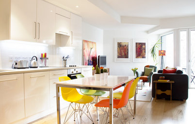 Houzz Tour: A Compact New-build Flat Gets a Colourful Update