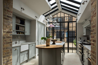Design ideas for a farmhouse kitchen in London.