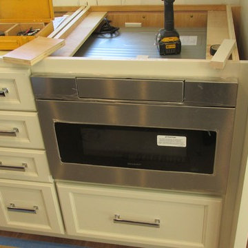 Hampton Kitchen microwave drawer install